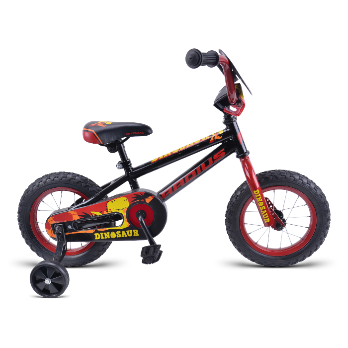 Bike17 Radius Dinosaur 12in Blk Red