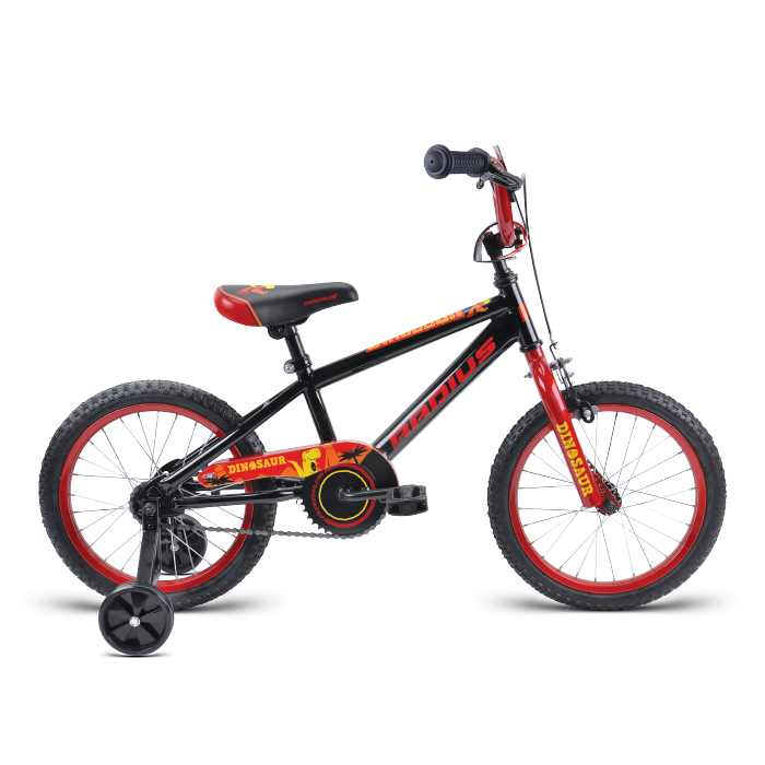 Bike17 Radius Dinosaur 16in Blk Red
