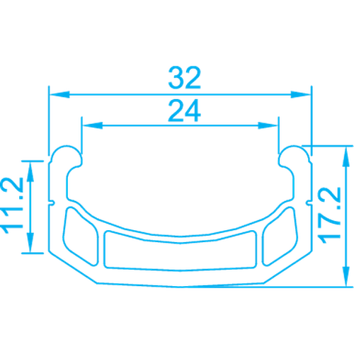 Alex Rim DM-24 20'' Rear Wheel 9T Driver