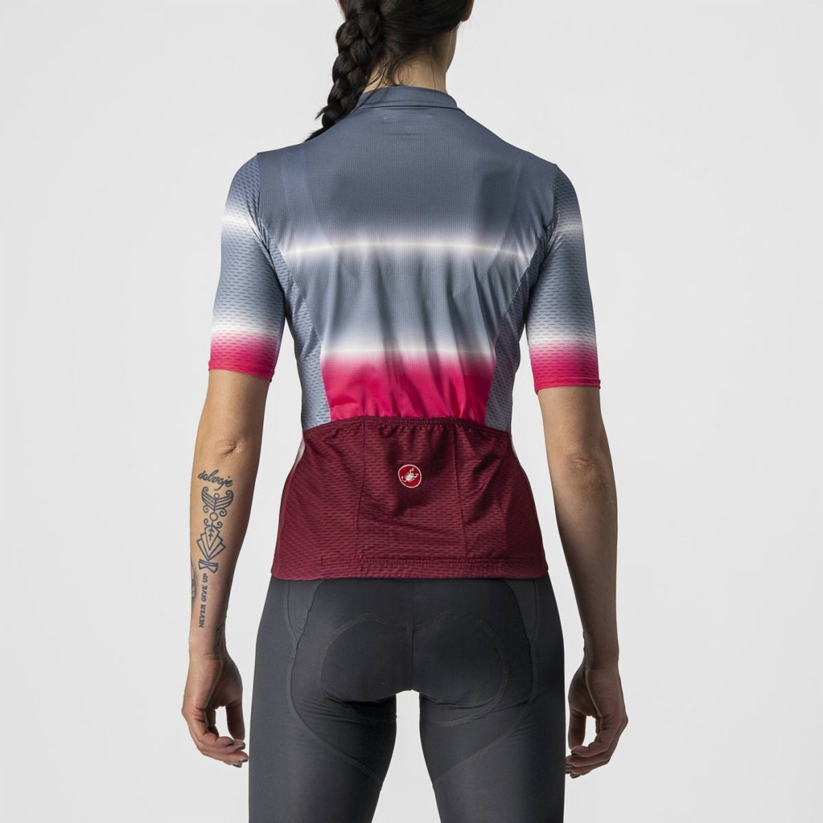 Castelli Dolce Women's Jersey Steel Blue/Bordeaux