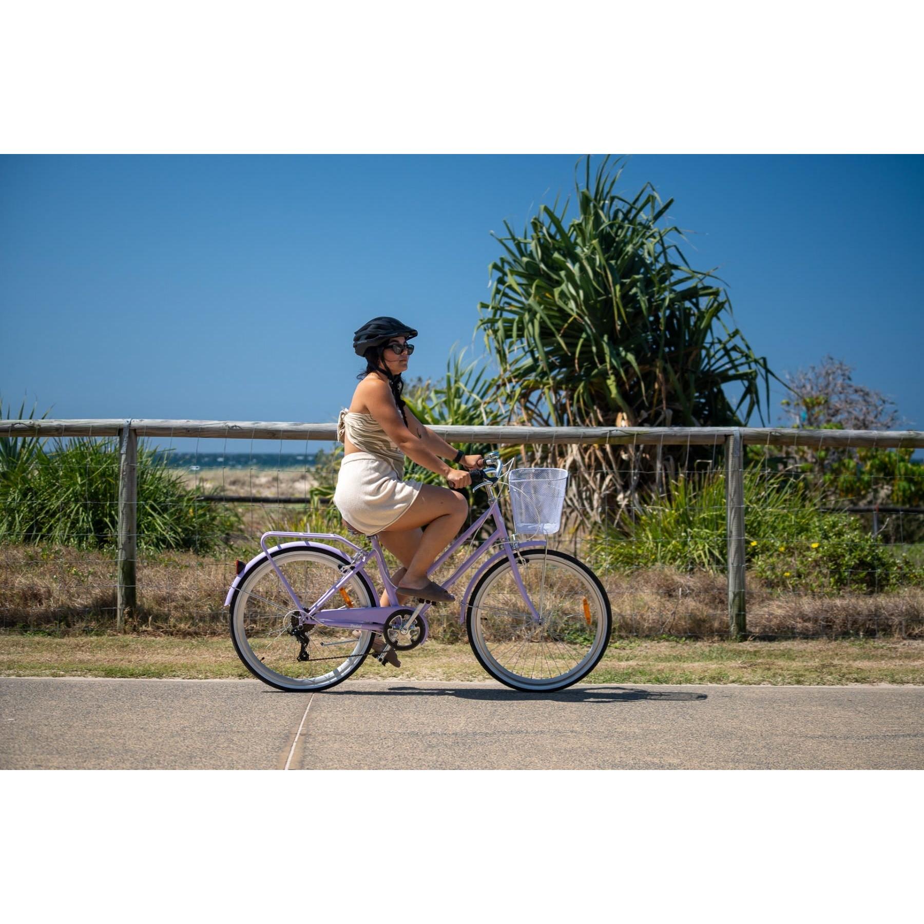 Pedal Uptown Classic Vintage Cruiser Bike Lilac
