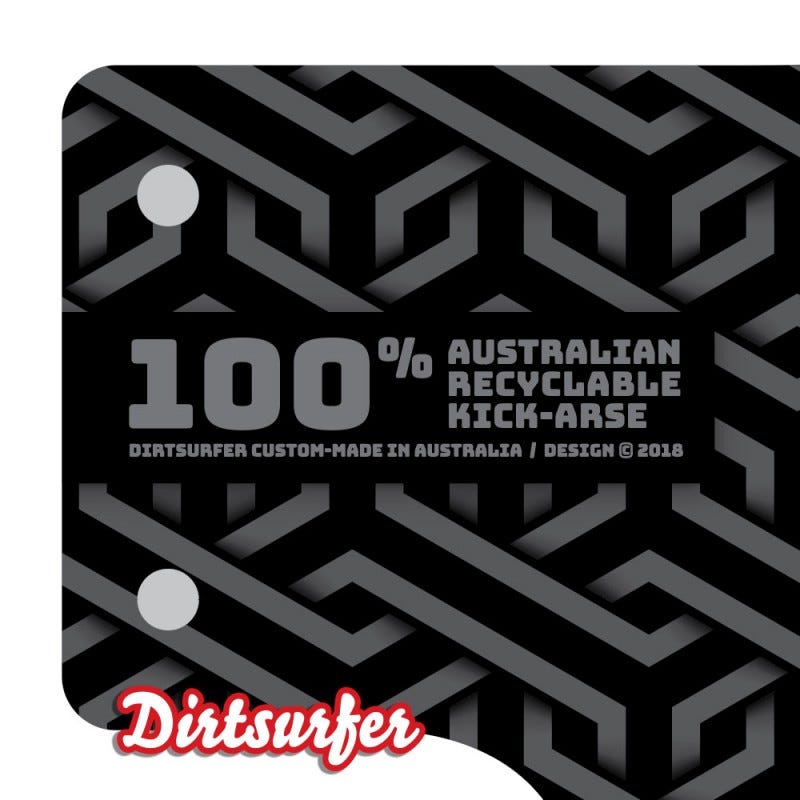 Dirtsurfer GeoWeave Mudguard Blacker