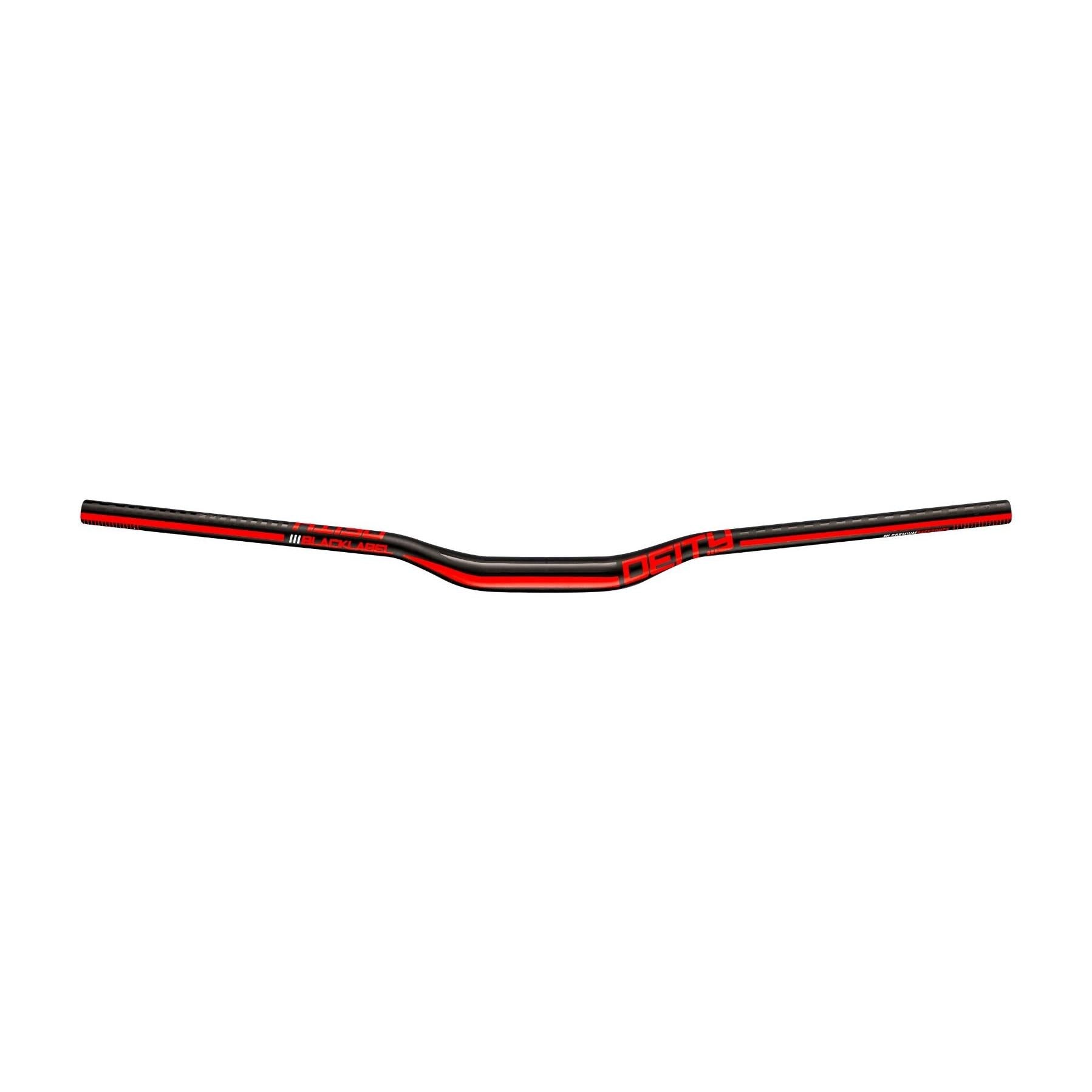 Deity Blacklabel Handlebar 800 x 25mm Rise 31.8mm Bore Red