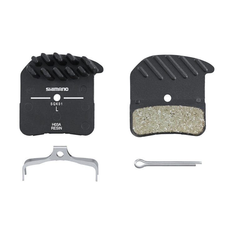 Shimano BR-M820 Resin Pad & Spring H03A-RF w/ Fin Brakepad