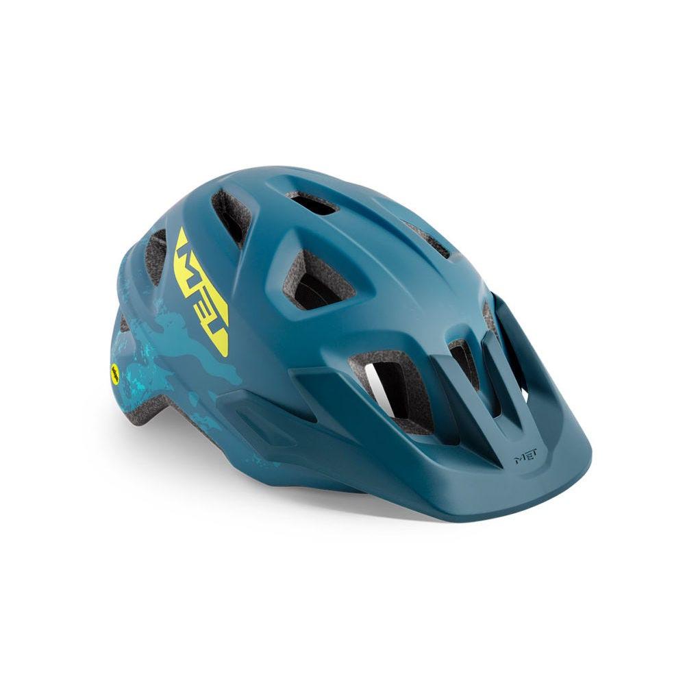 MET Eldar MIPS Youth Helmet Petrol Blue Camo 52-57cm