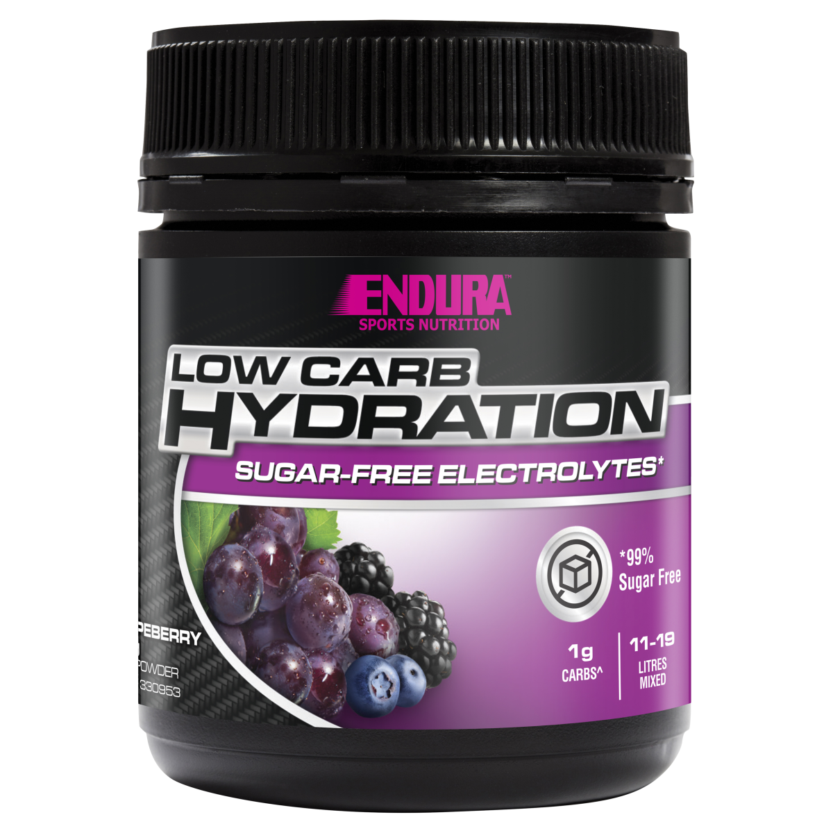 Endura Rehydration Low Carb Fuel Grapeberry 128g