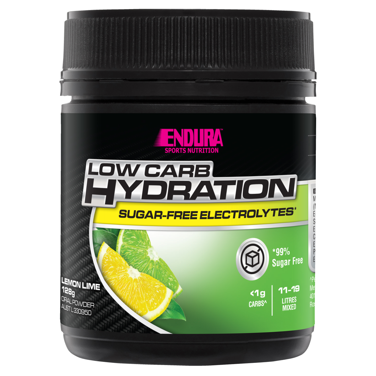 Endura Rehydration Low Carb Fuel Lemon Lime 128g