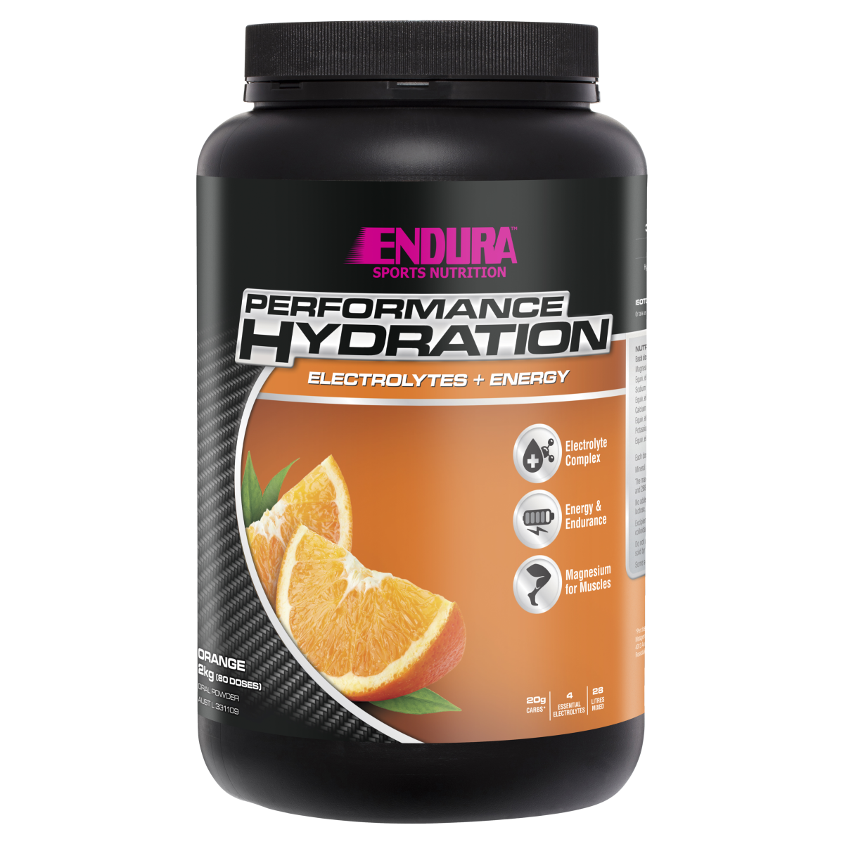 Endura Rehydration Performance Fuel 2kg Orange