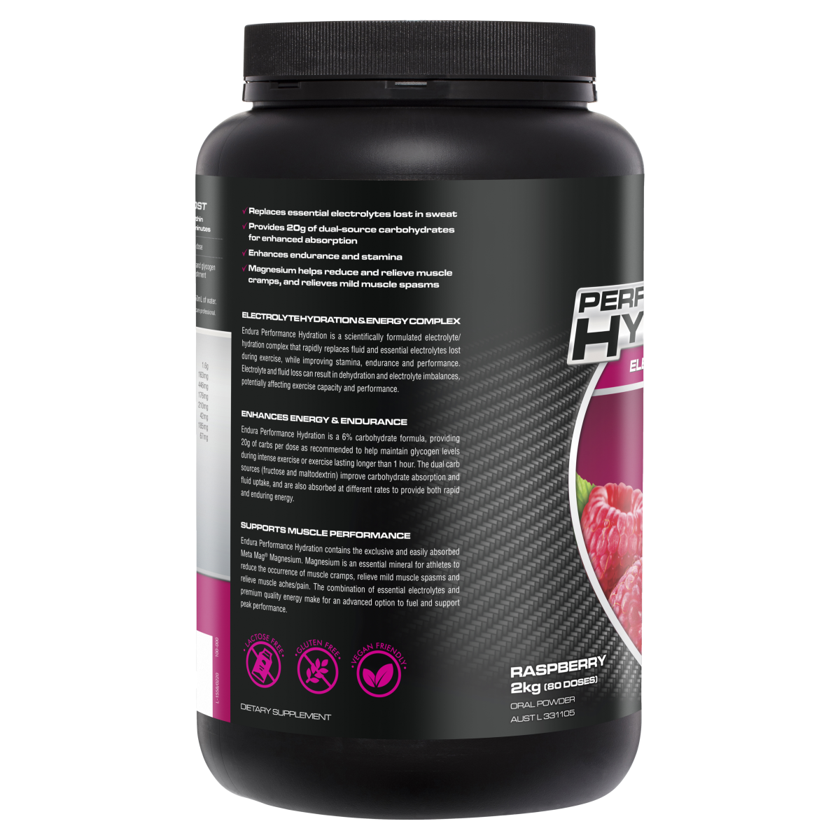 Endura Rehydration Performance Fuel 2kg Raspberry