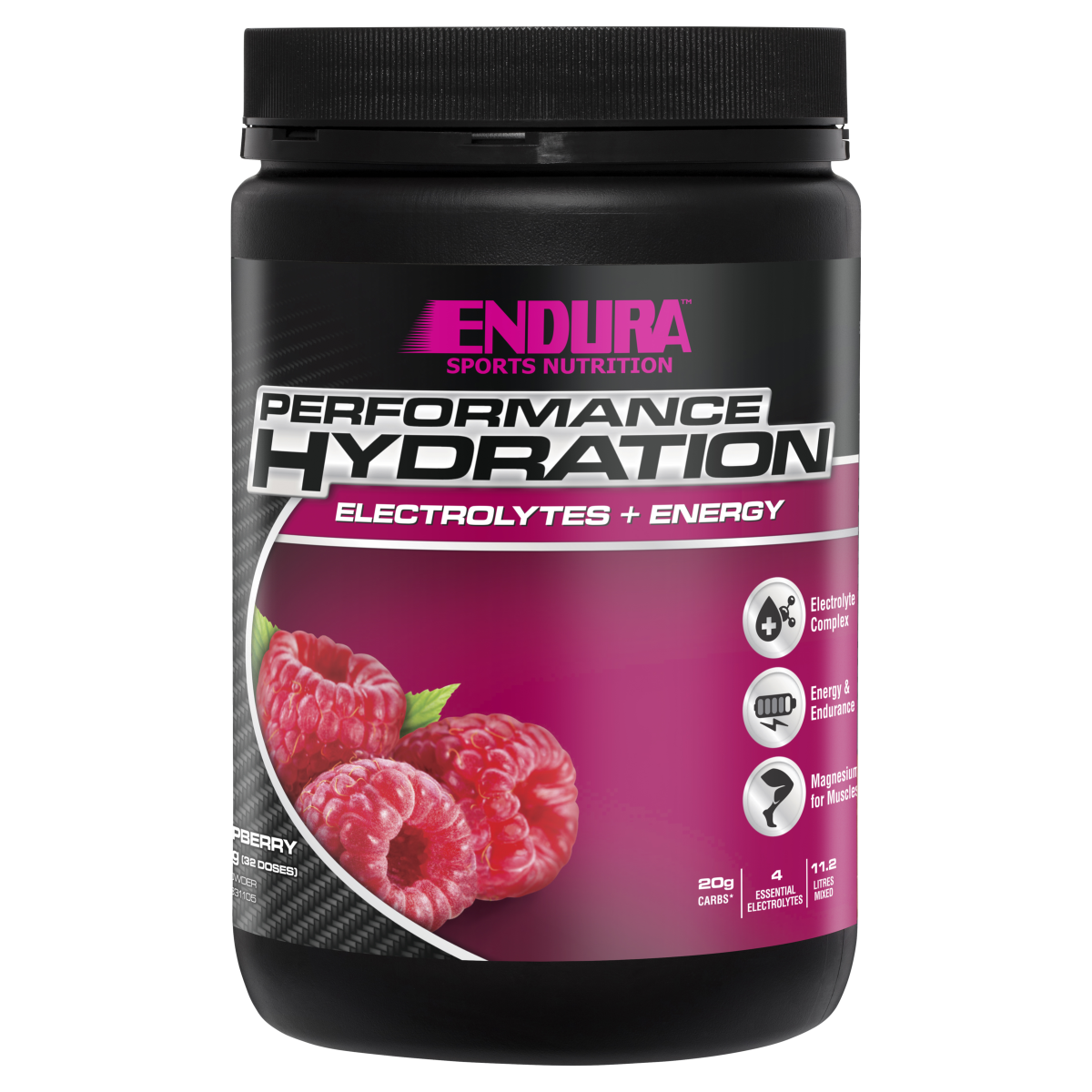 Endura Rehydration Performance Fuel 800g Raspberry