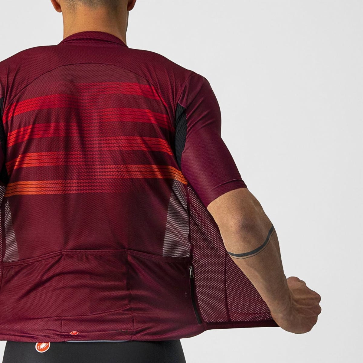 Castelli Endurance Pro Jersey Bordeaux Red/Orange