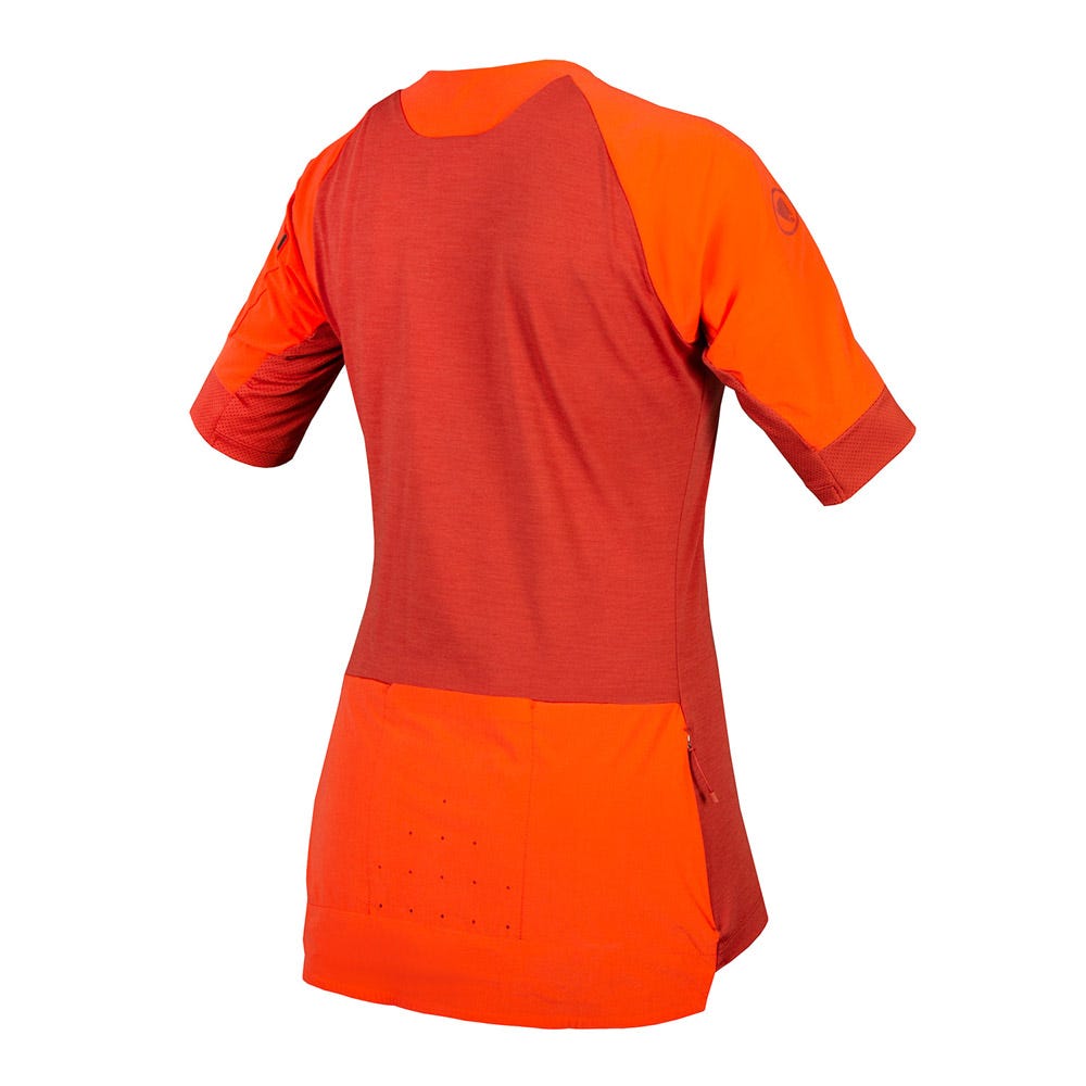 Endura GV500 Womens Short Sleeve Jersey Cayenne