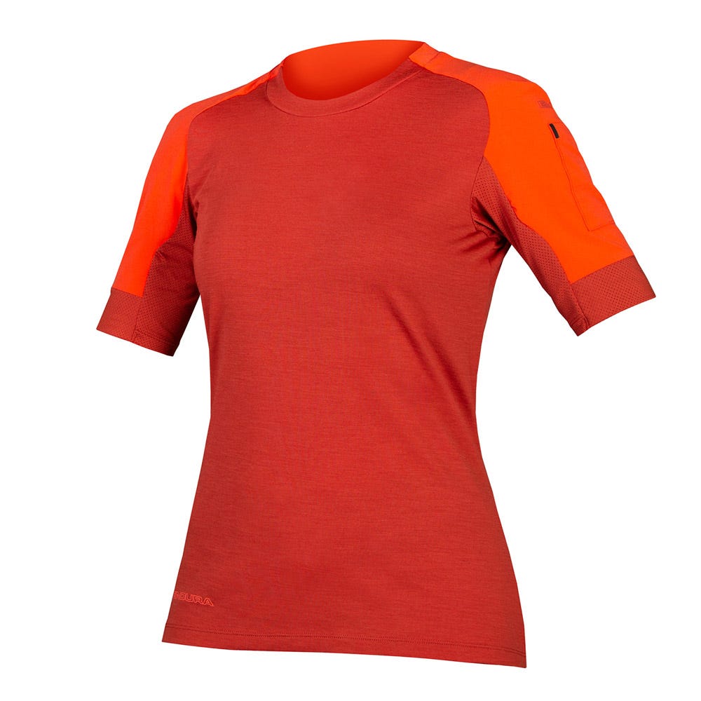 Endura GV500 Womens Short Sleeve Jersey Cayenne