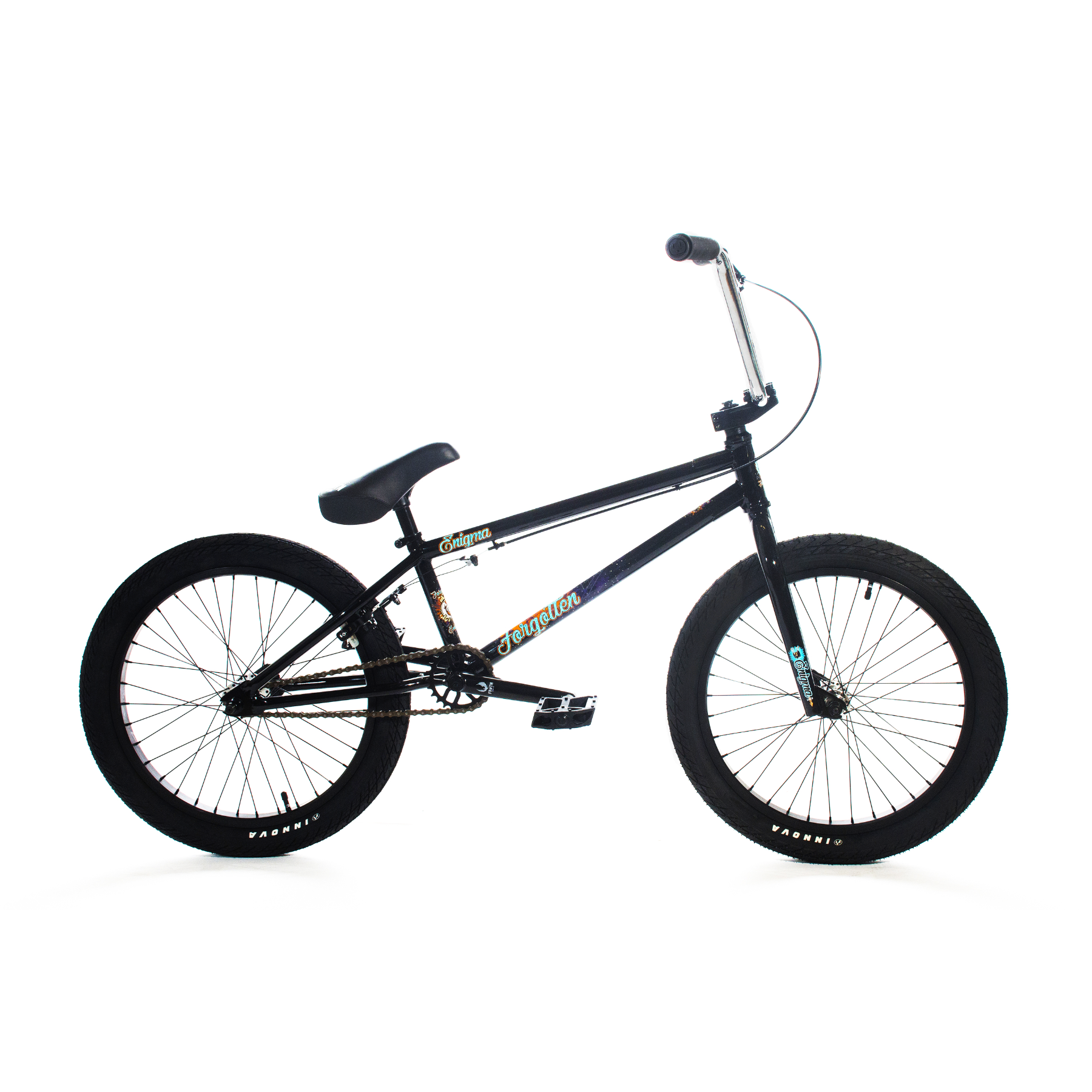 Forgotten Enigma BMX Bike 20.6 Inch TT Gloss Black