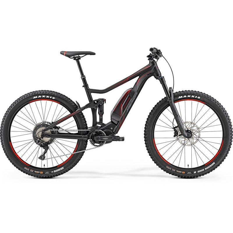 Merida eOne Twenty 800 E-Mountain Bike Matt Black/Red (2019)