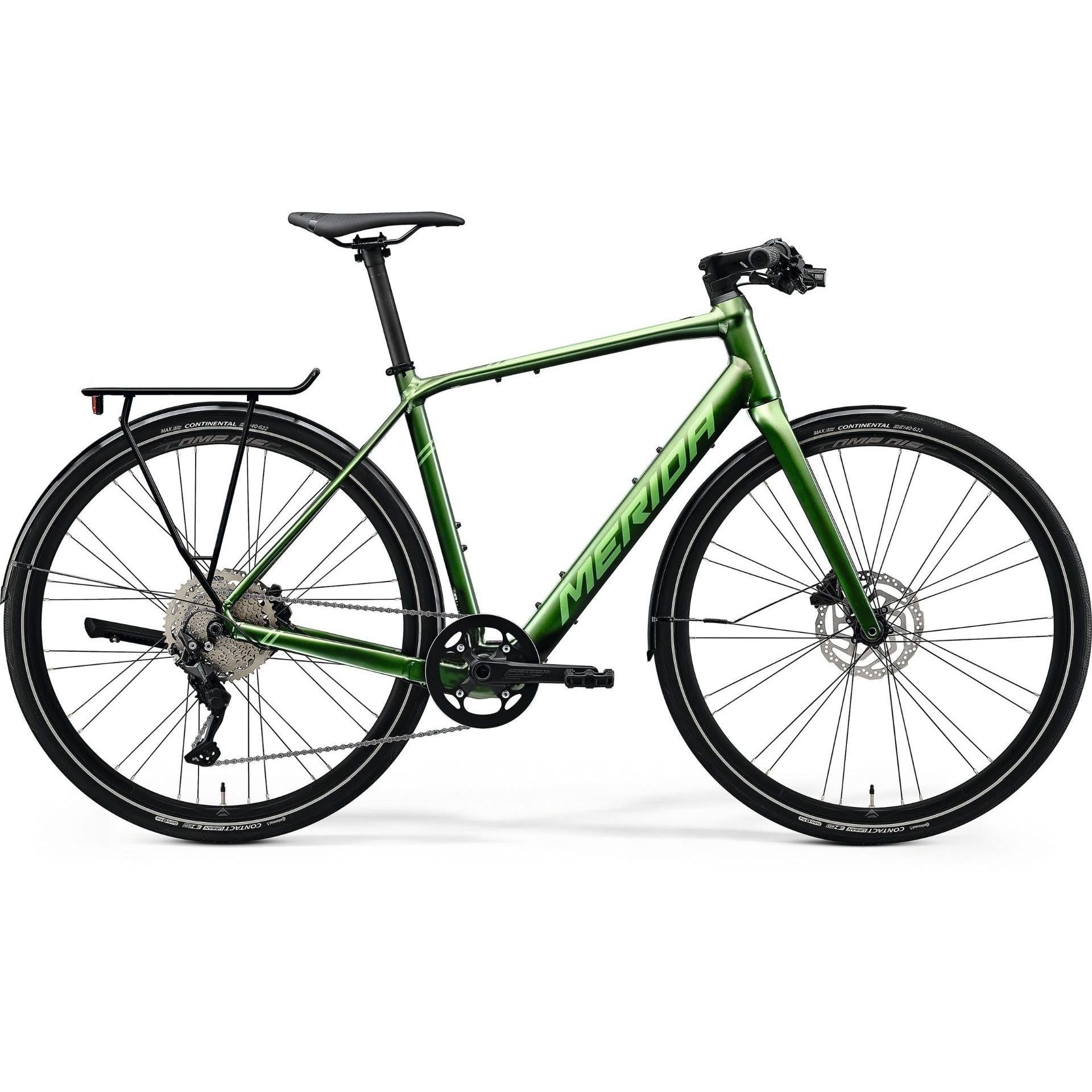 Merida eSpeeder 400 EQ Electric Flat Bar Road Bike Silk Green
