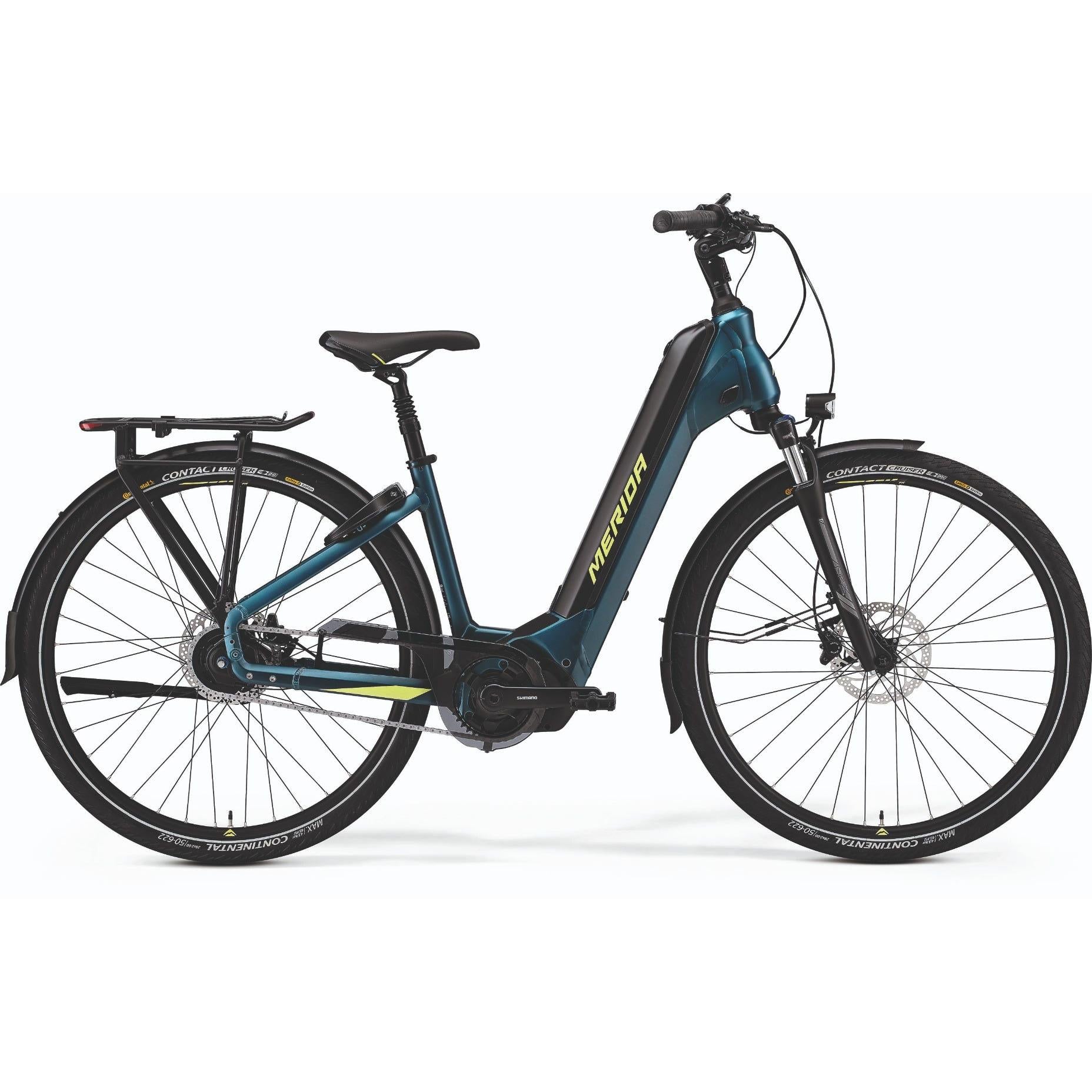 Merida eSpresso City 700 EQ Electric Bike Teal/Lime