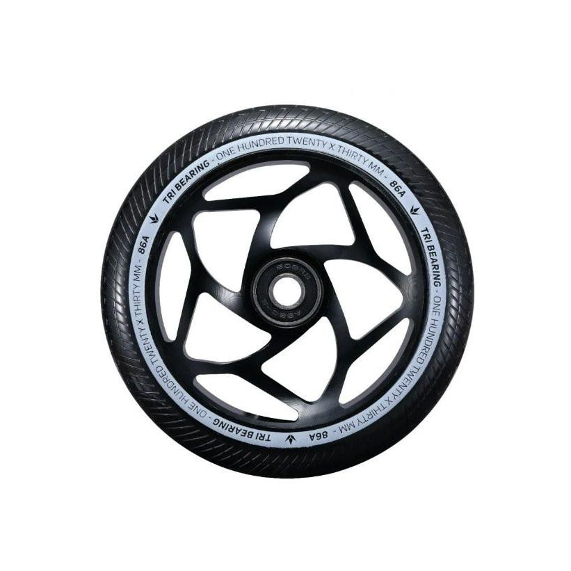Envy Tri Bearing Scooter Wheels 120mm x 30mm Black/Black