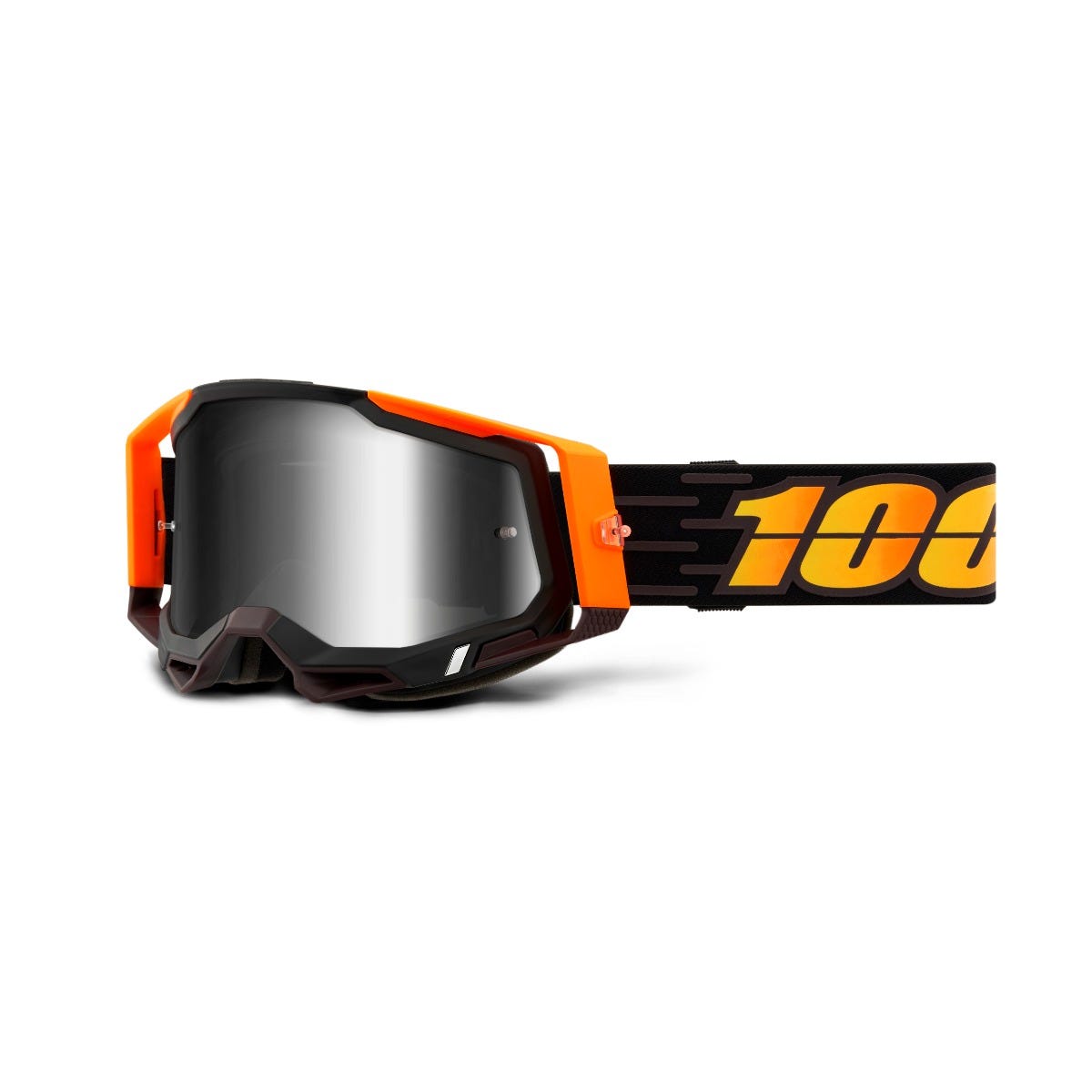 100% Racecraft 2 Goggles Mirror Silver Lens