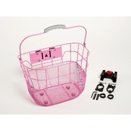 Front Wire Mesh Basket QR Pink