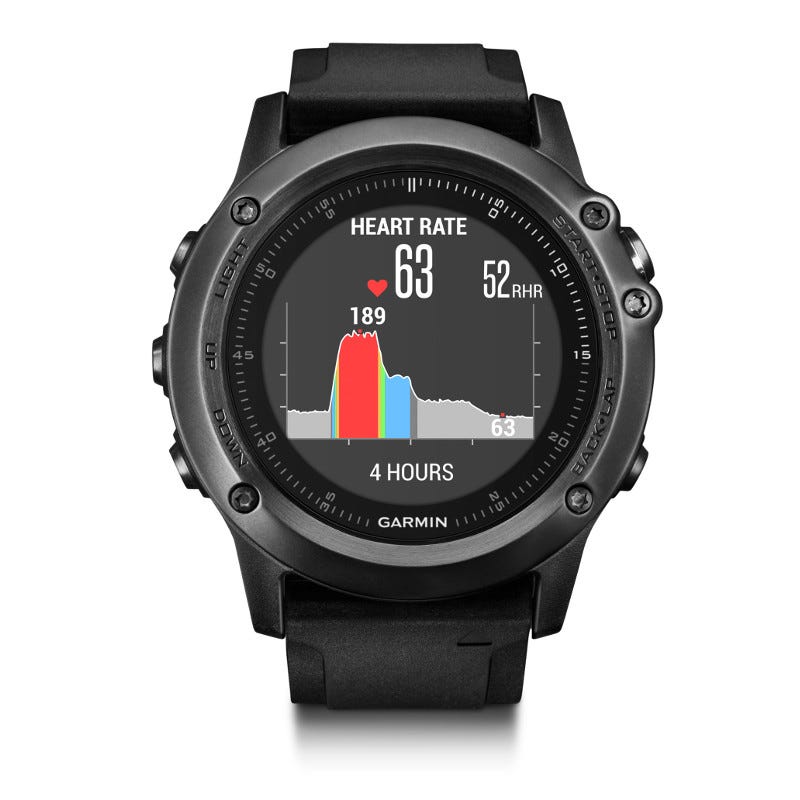 Garmin Fenix 3 HR Sapphire GPS Sports Watch Performance Bundle