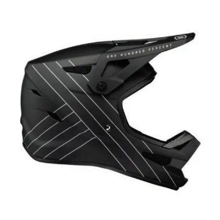 100% Status Full Face Youth Helmet Black