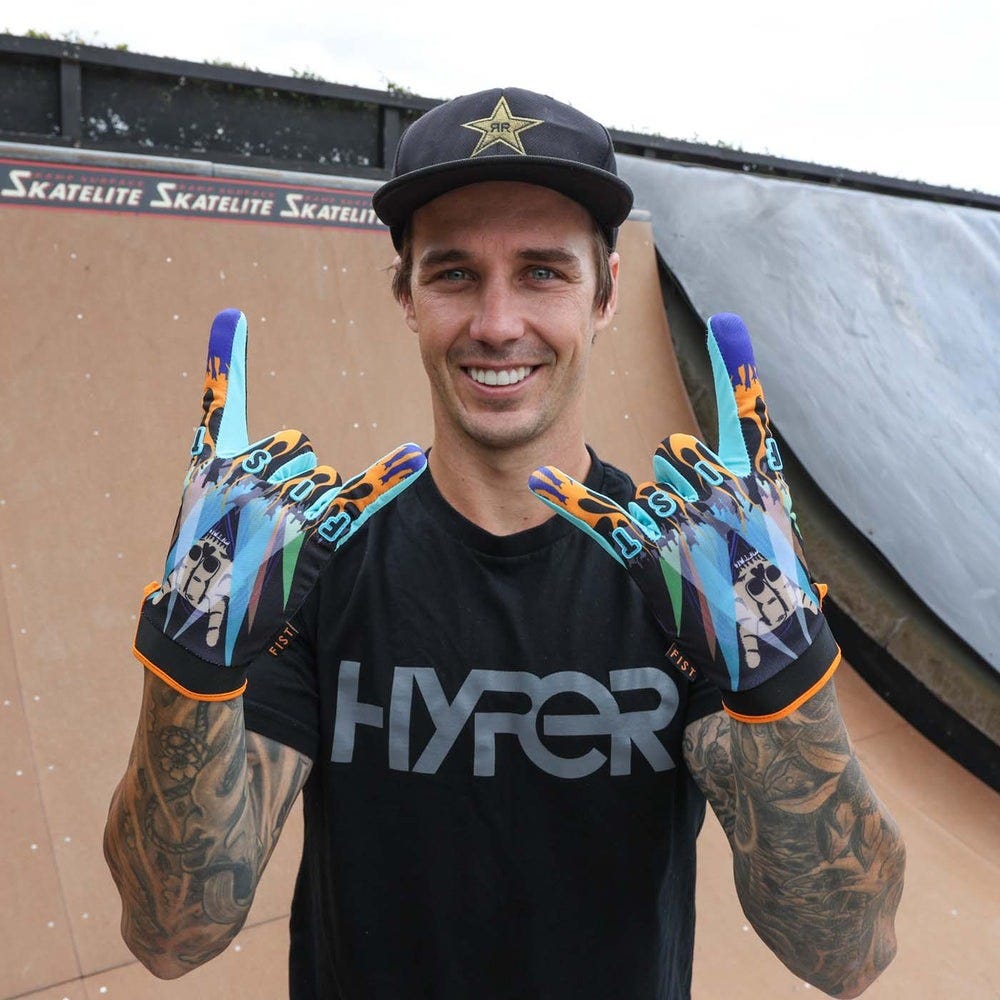 FIST Full Finger Strapped MTB Gloves Metal Lords