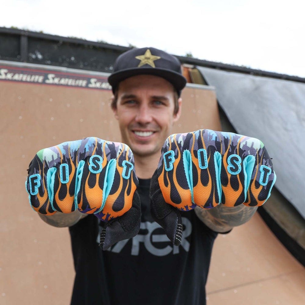 FIST Full Finger Strapped MTB Gloves Metal Lords
