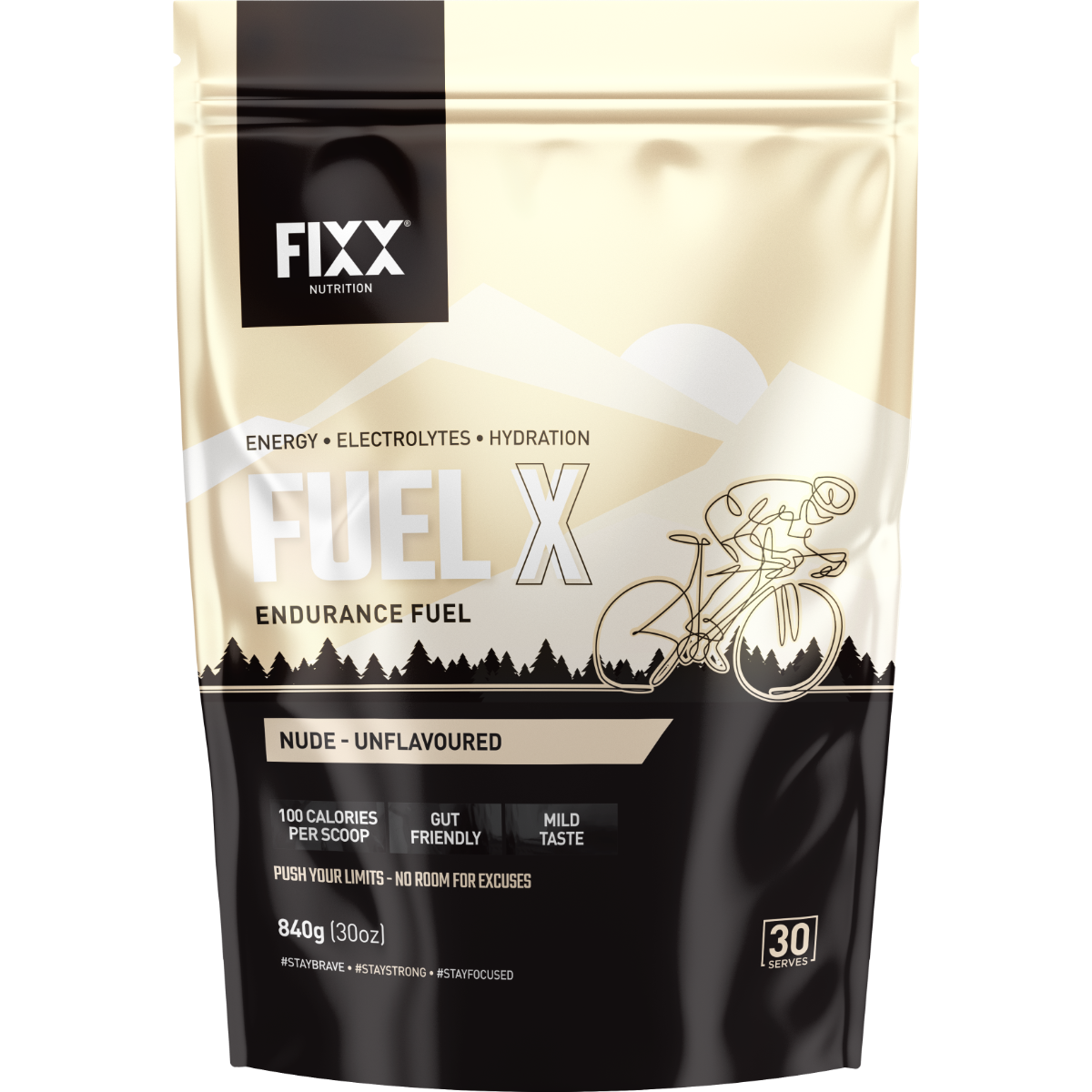 FIXX Fuel X Drink Mix 840g Bag Nude