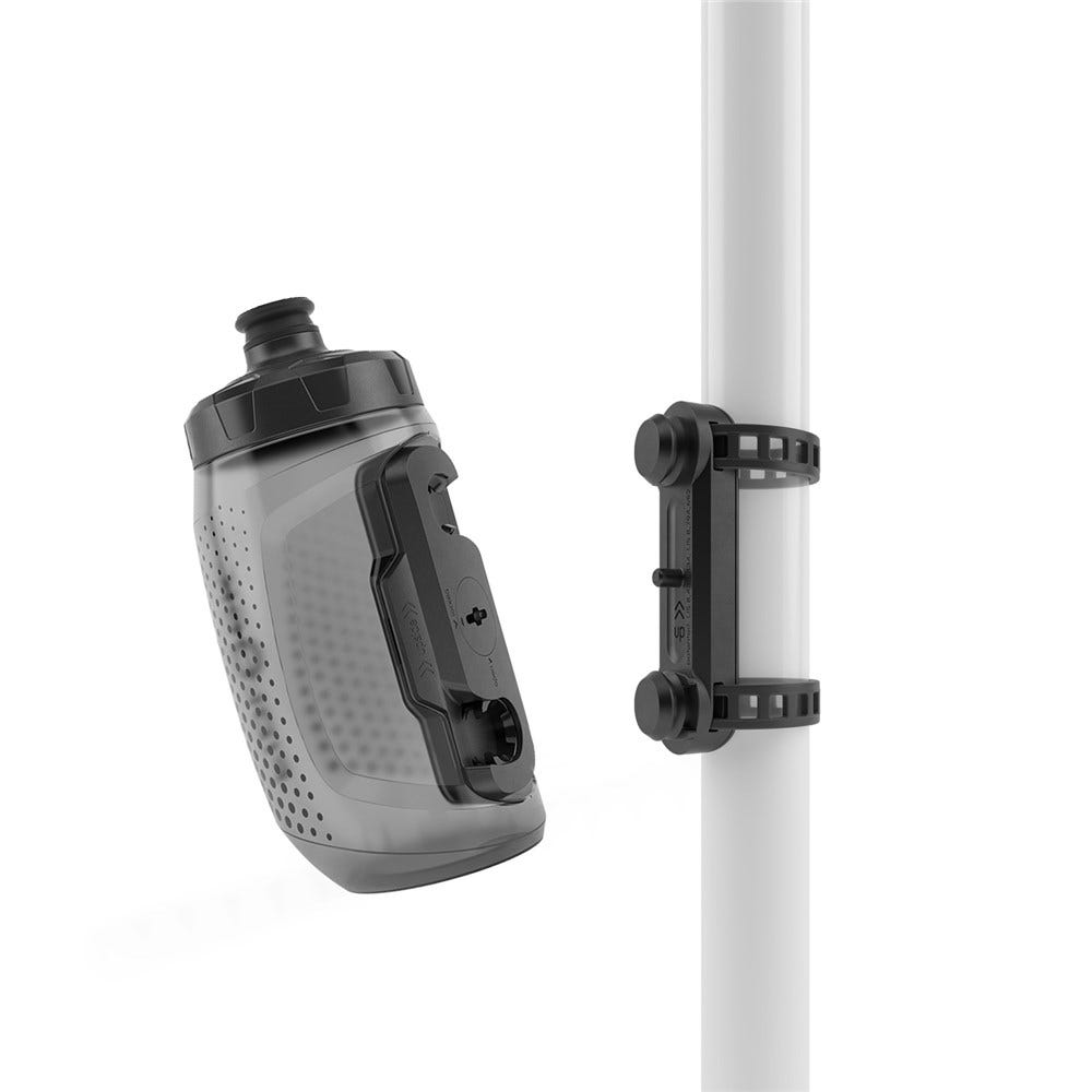 FIDLOCK Black Water Bottle Universal Combo 450mL