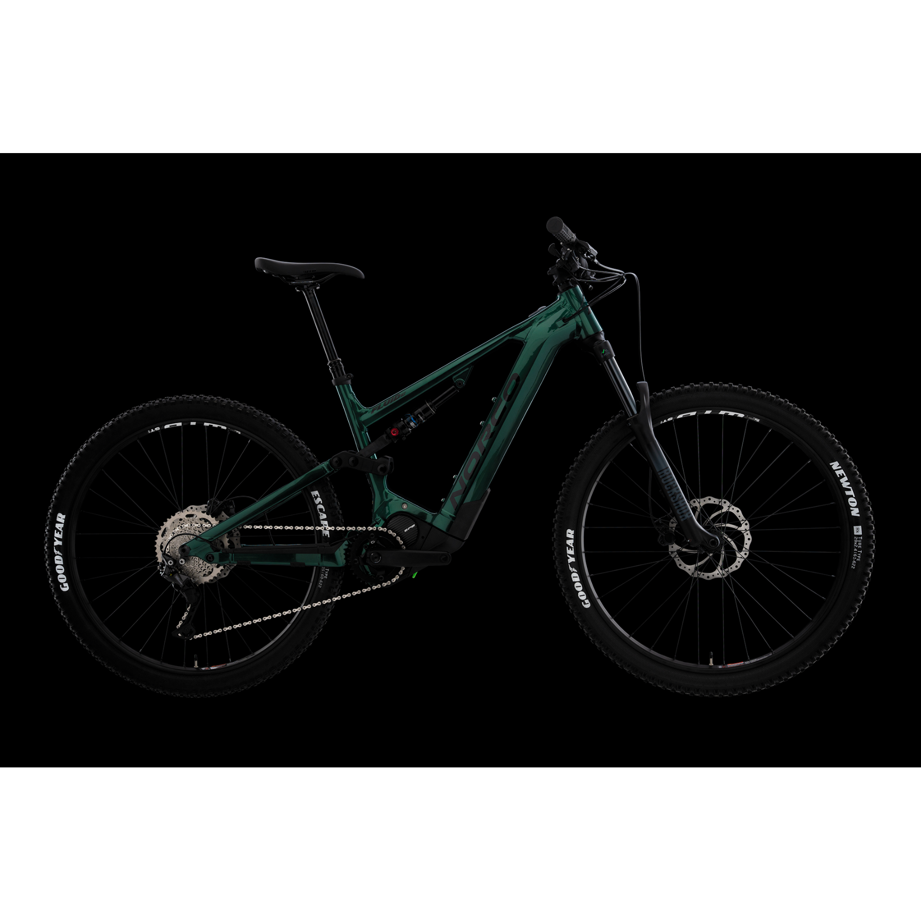 Norco Fluid VLT A2 Electric Dual Suspension Mountain Bike Green/Black - 720Wh Battery Included