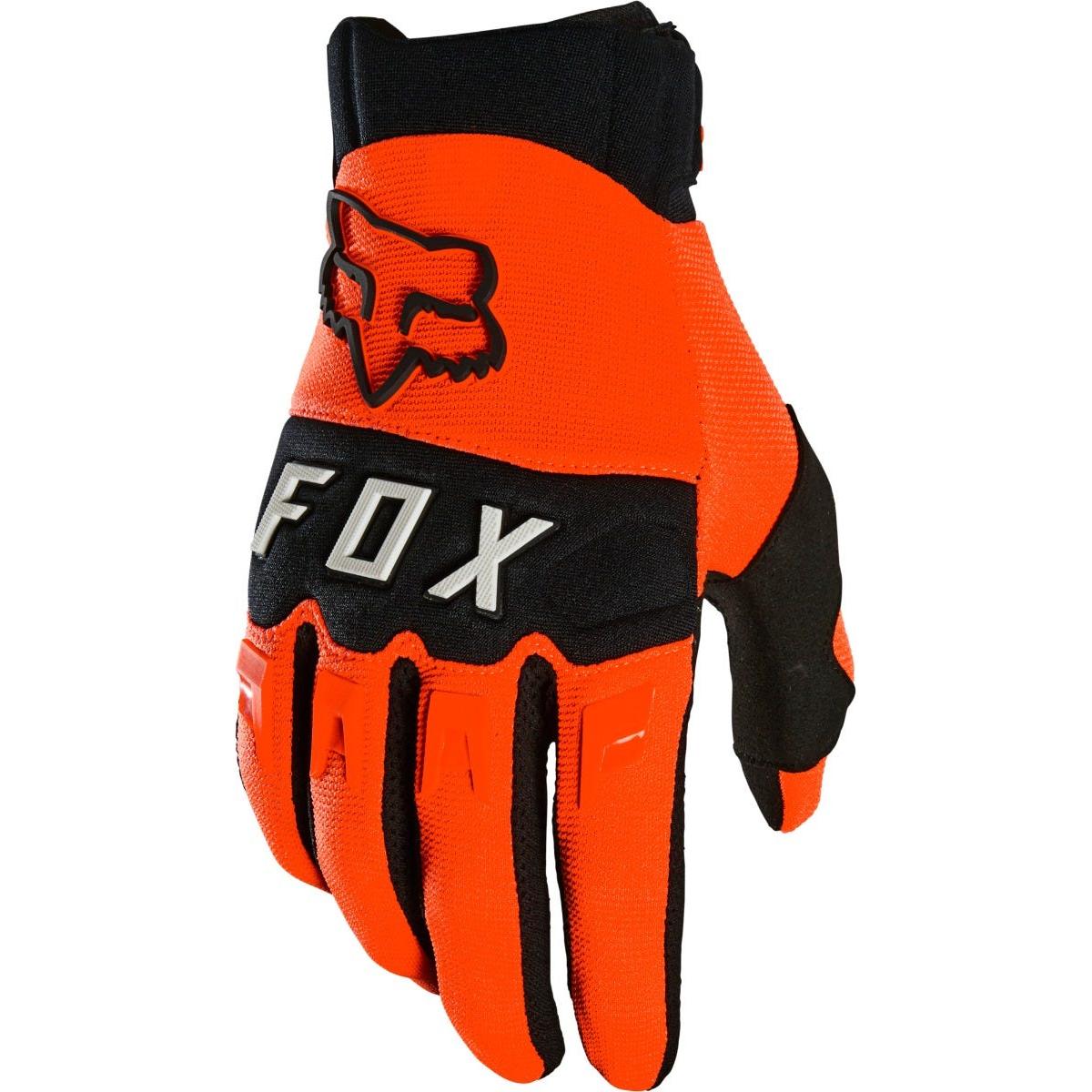 FOX Dirtpaw Full Finger Gloves Fluorescent Orange