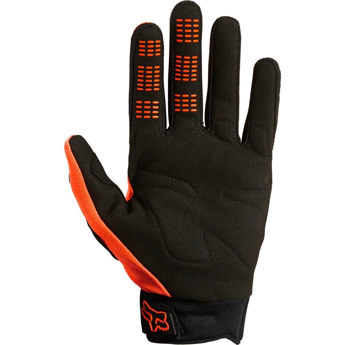 FOX Dirtpaw Full Finger Gloves Fluorescent Orange