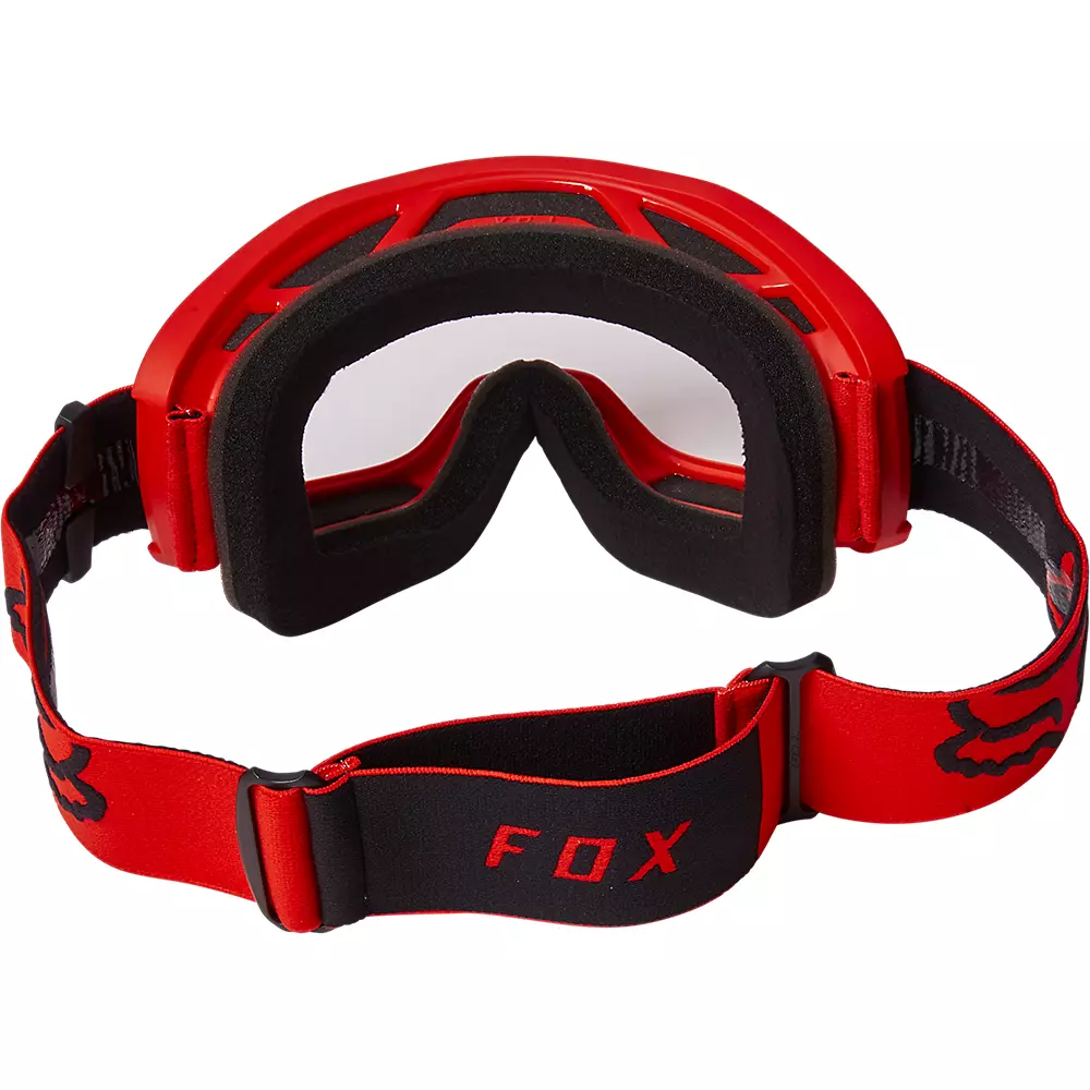 FOX Main Stray Goggle Fluoro Red with Clear Lens