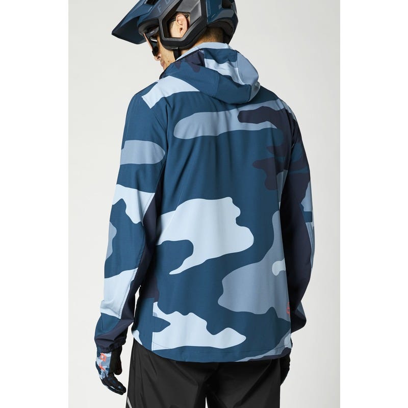 FOX Ranger Refuel Wind Pullover Blue Camo
