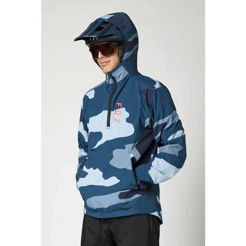 FOX Ranger Refuel Wind Pullover Blue Camo