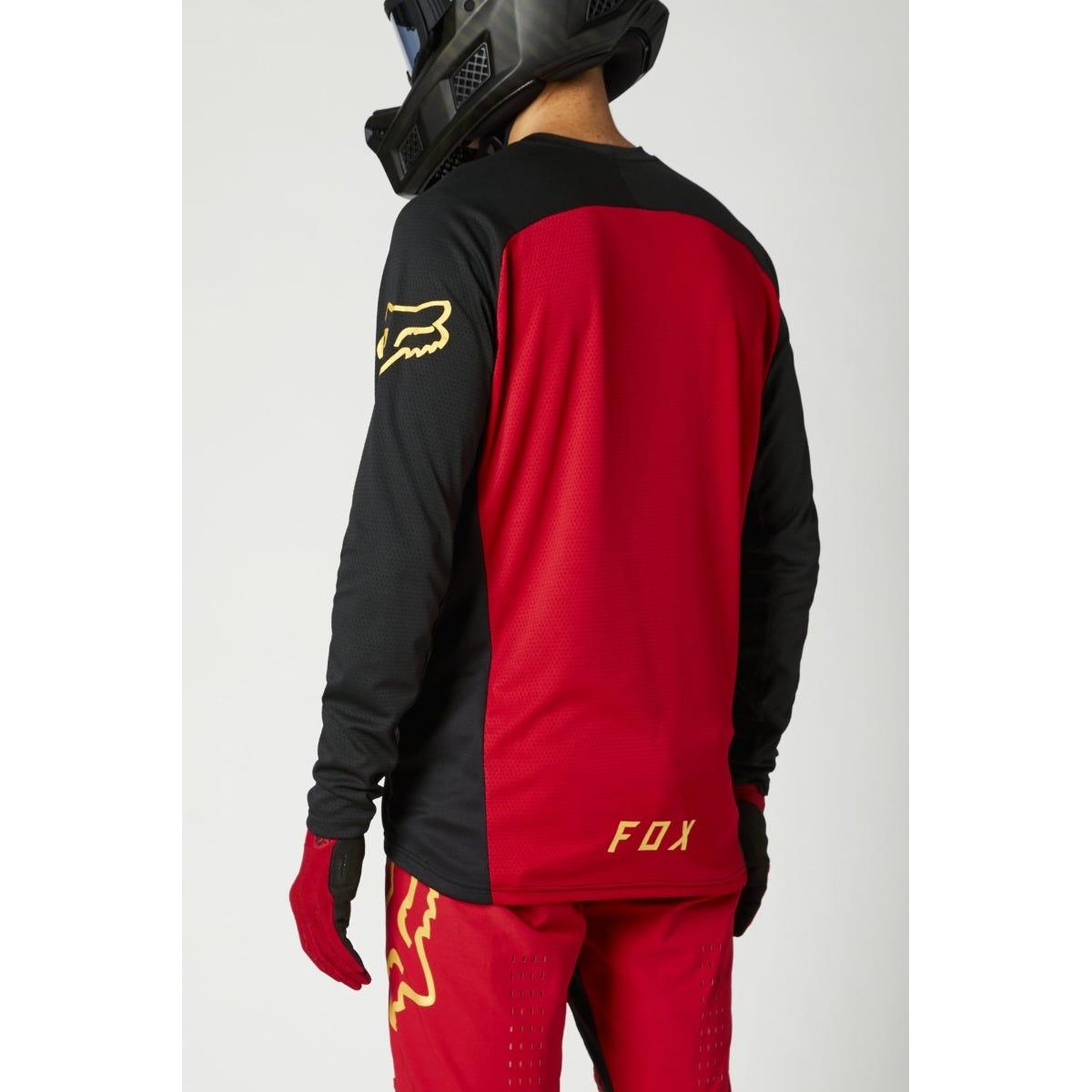 FOX Defend Long Sleeve Jersey Chili