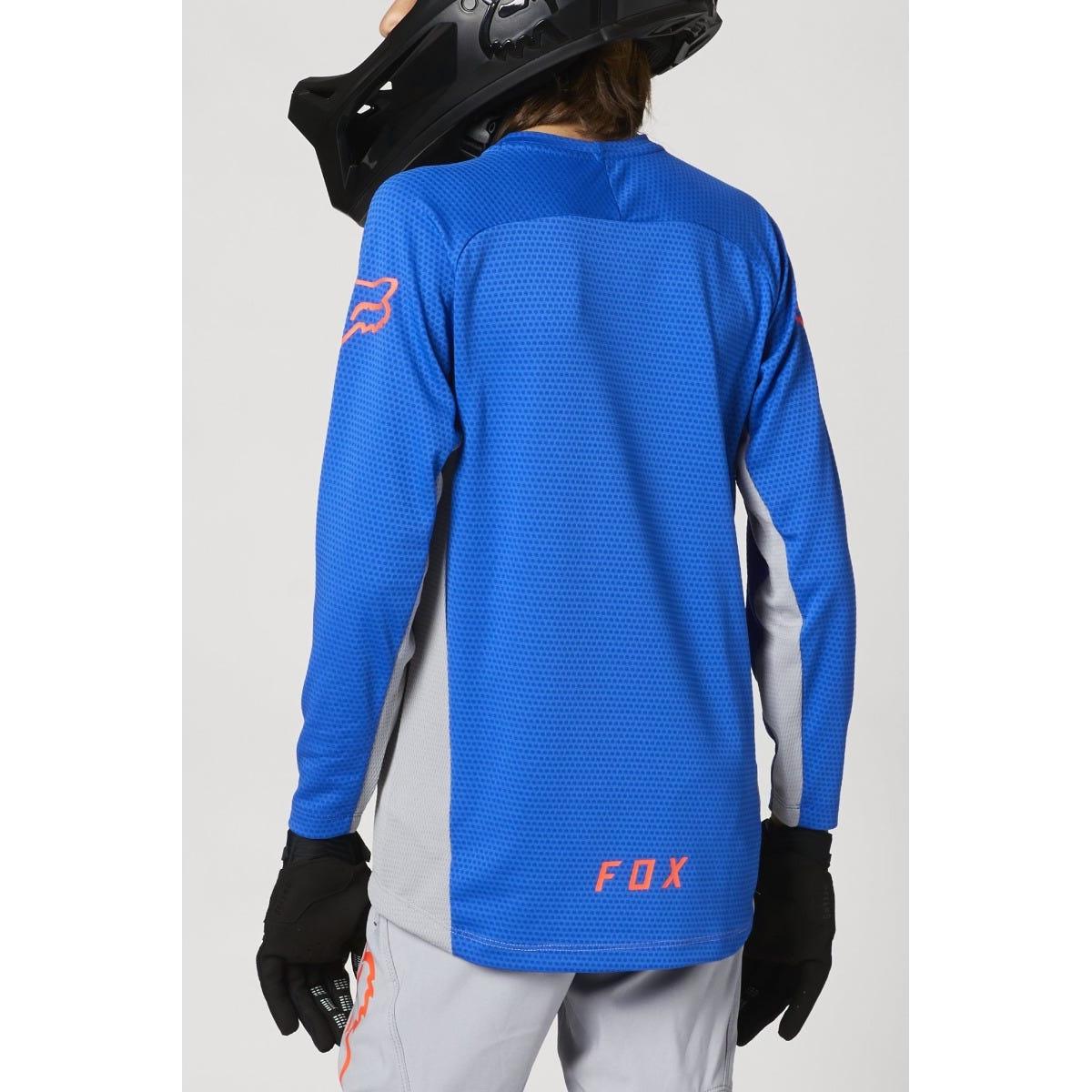 FOX Defend Long Sleeve Youth Jersey Grey