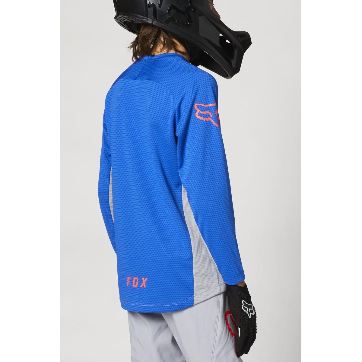 FOX Defend Long Sleeve Youth Jersey Grey