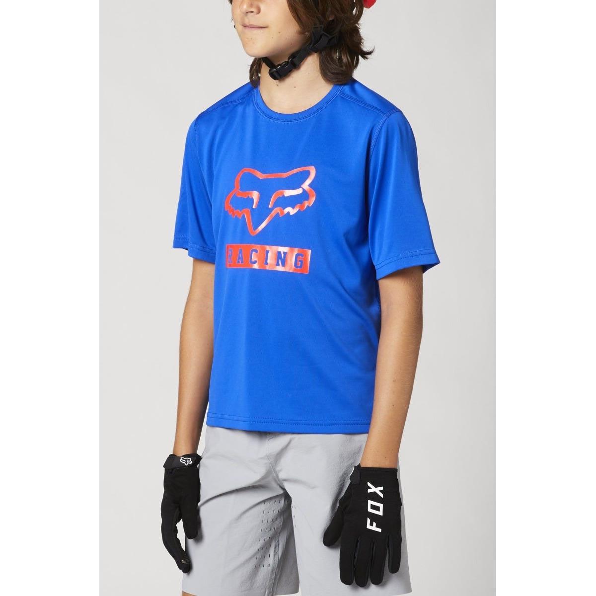 FOX Ranger Short Sleeve Youth Jersey Blue
