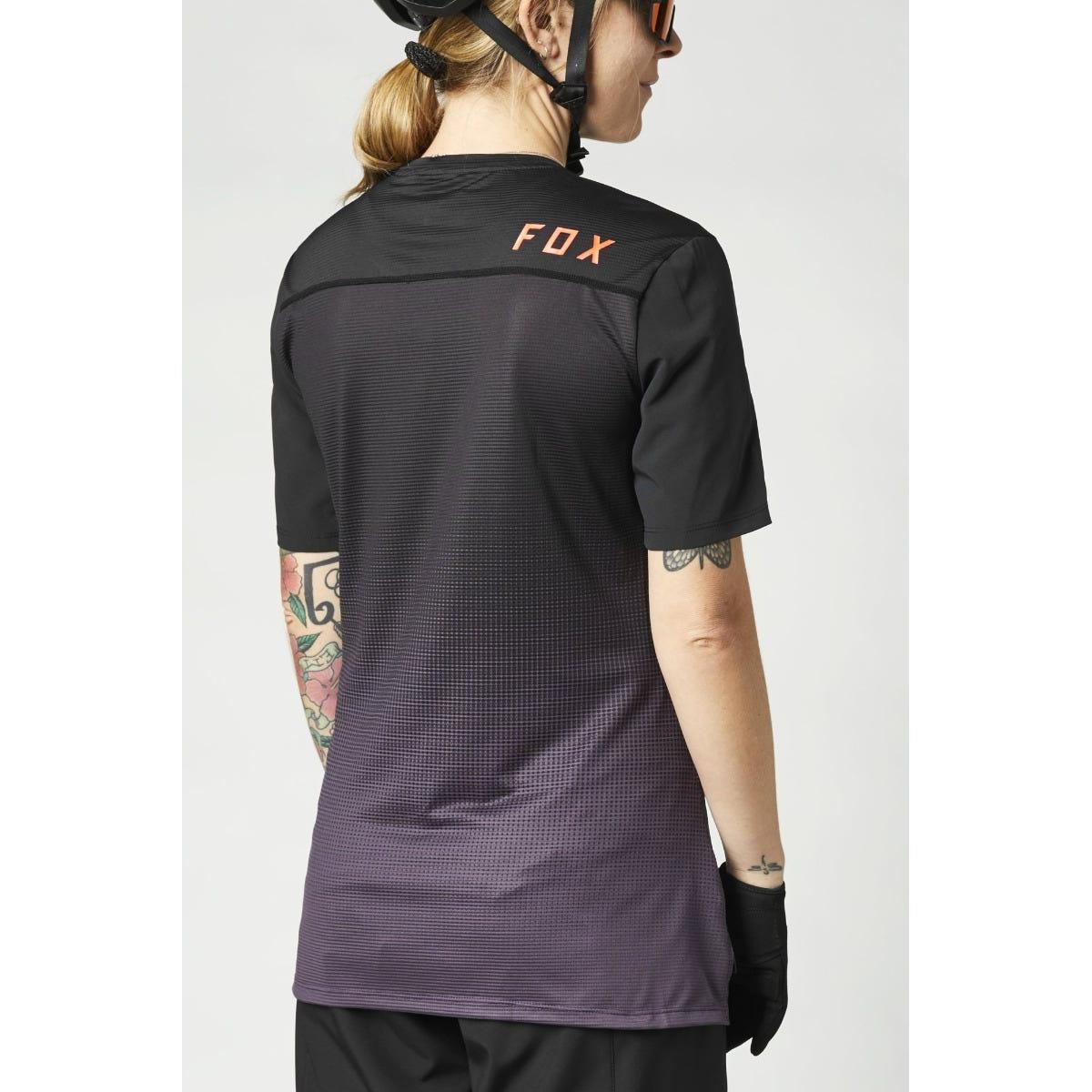 FOX Flexair Short Sleeve Women's Jersey Black/Purple