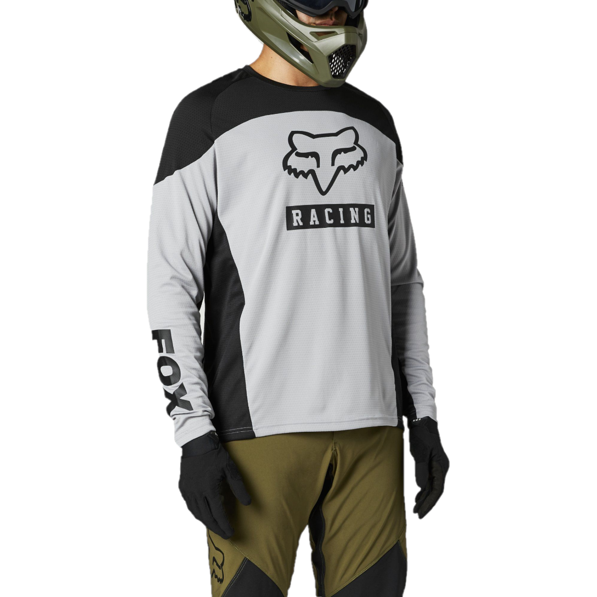 FOX Defend Long Sleeve Jersey Steel Grey