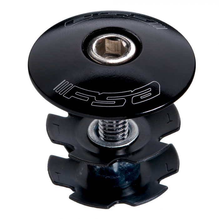 FSA TH-874-1 Flat Star Nut 1-1/8'' Black