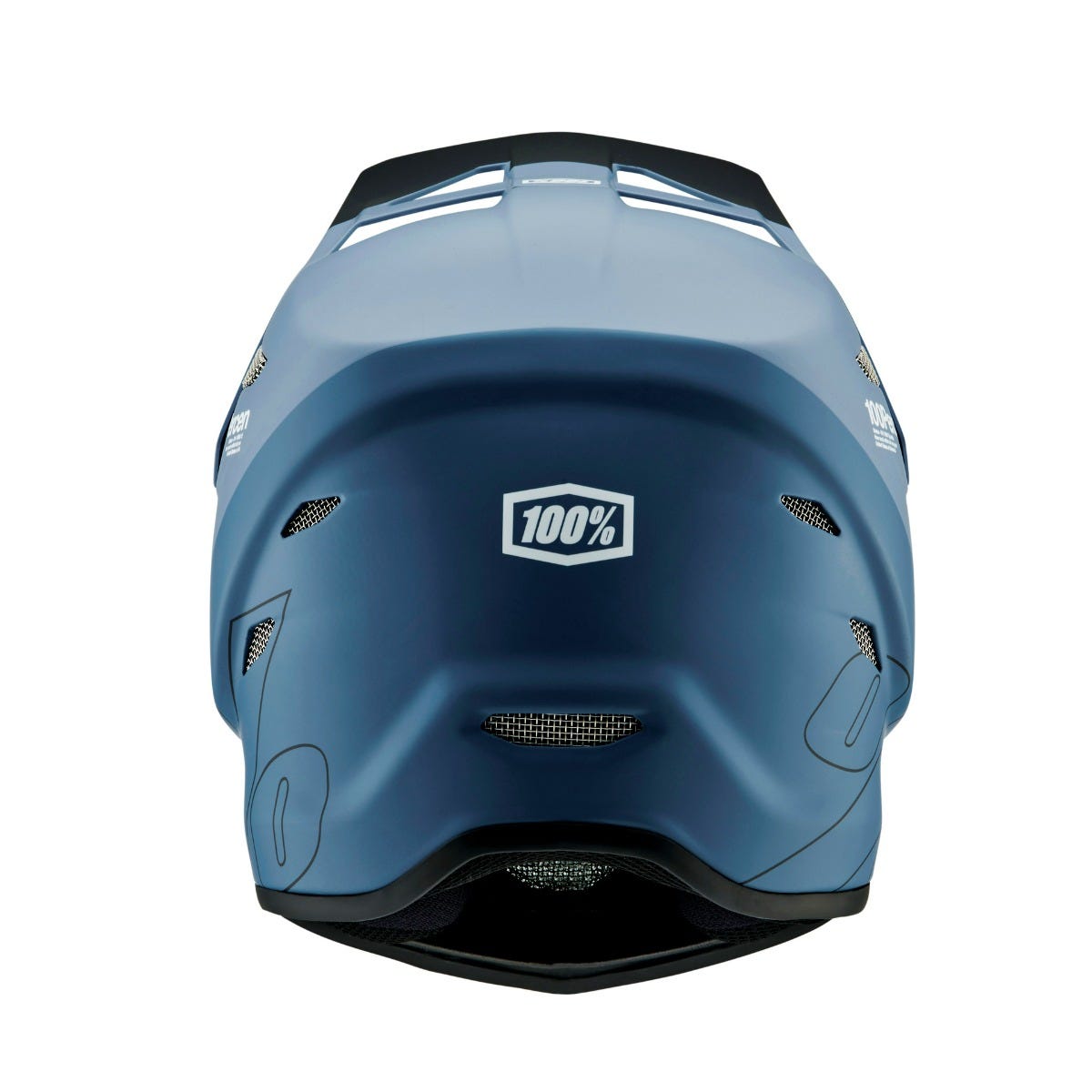 100% Status Youth Fullface Helmet Drop/Steel Blue