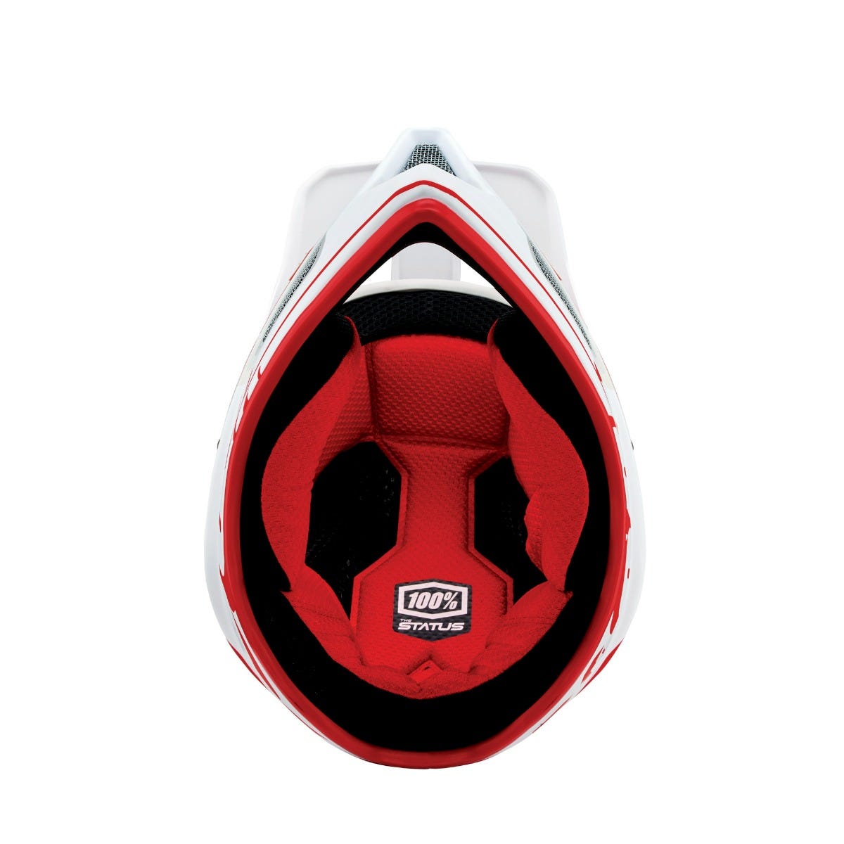 100% Status Youth Full Face Helmet Topenga Red/ White
