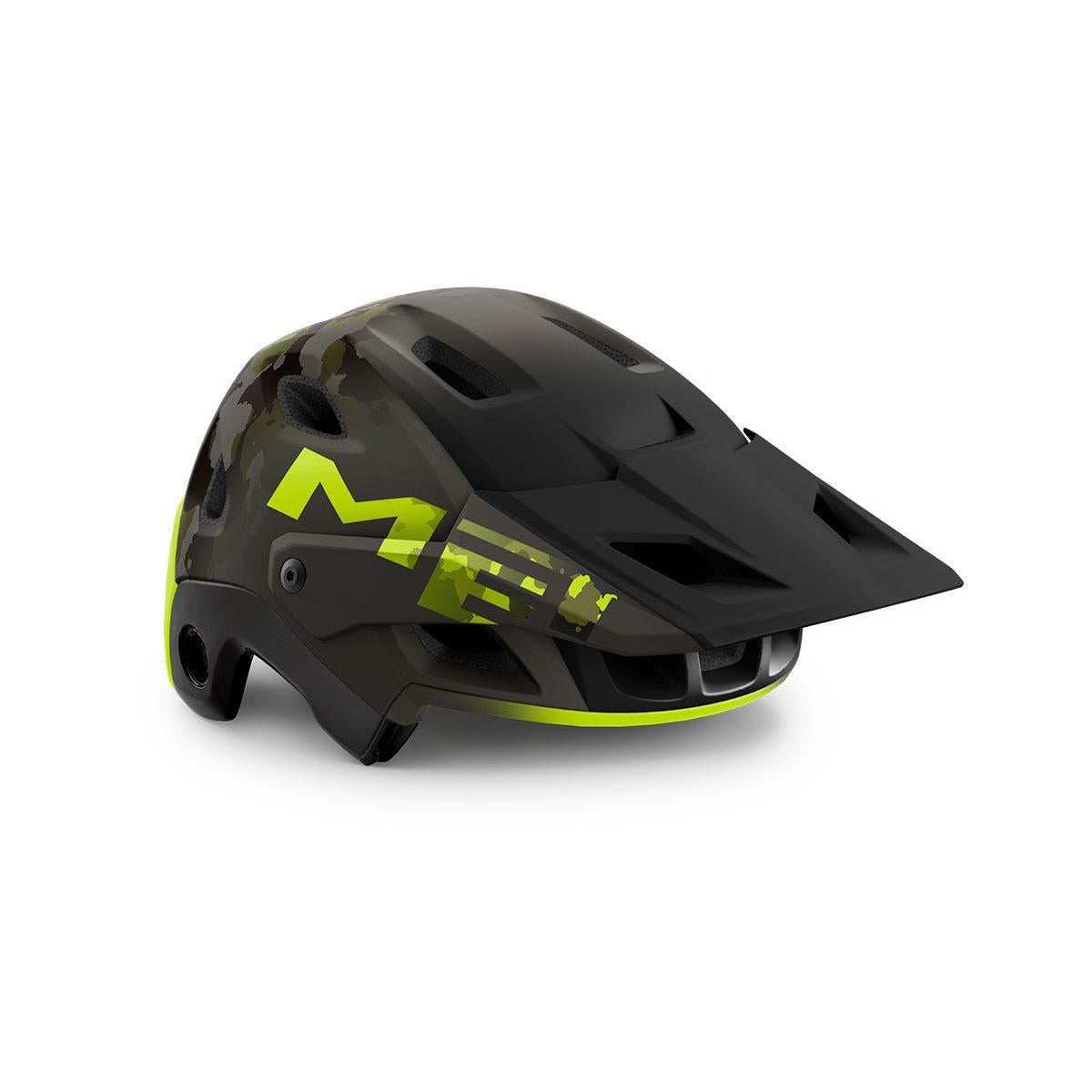 MET Parachute MCR Fullface Helmet Camo/Lime Green