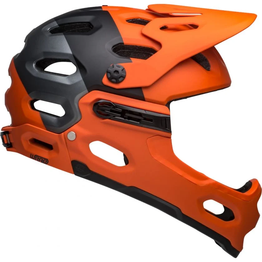 Bell Super 3R MIPS Full Face Helmet Matte Orange/Black