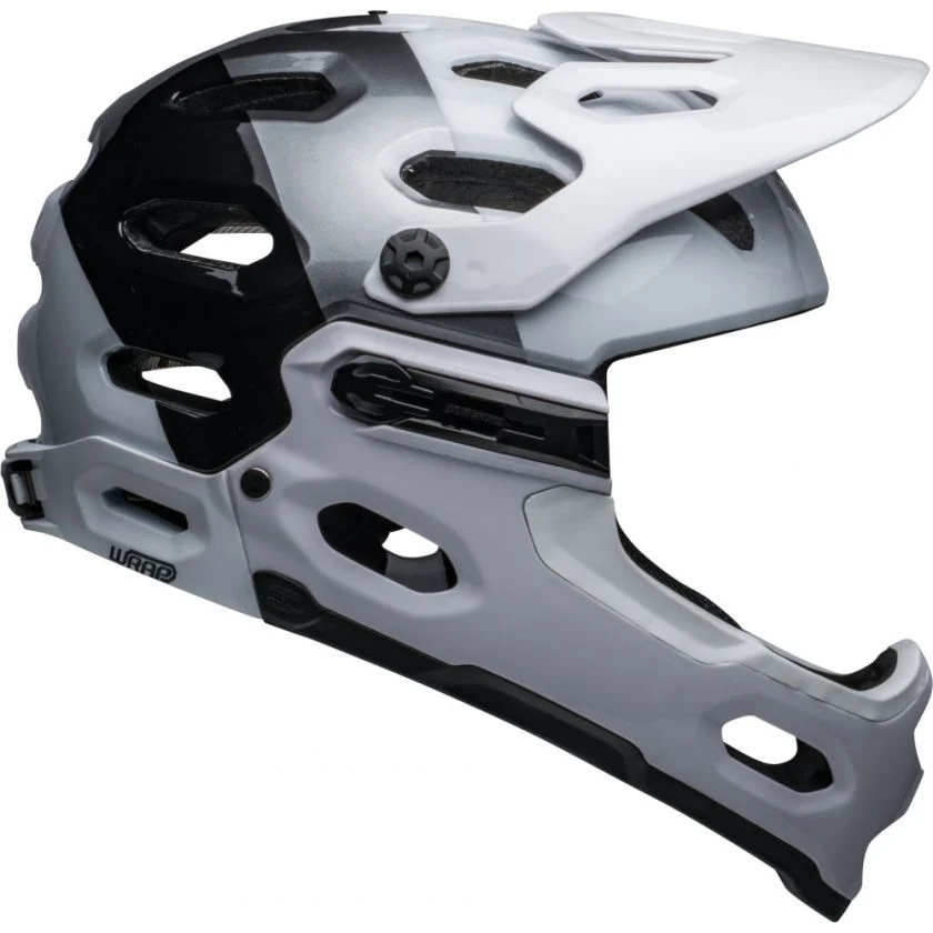 Bell Super 3R MIPS Full Face Helmet Gloss White/Black