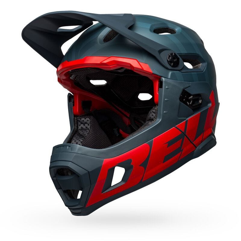 Bell Super DH Mips Fullface Helmet Matte Blue/Crimson