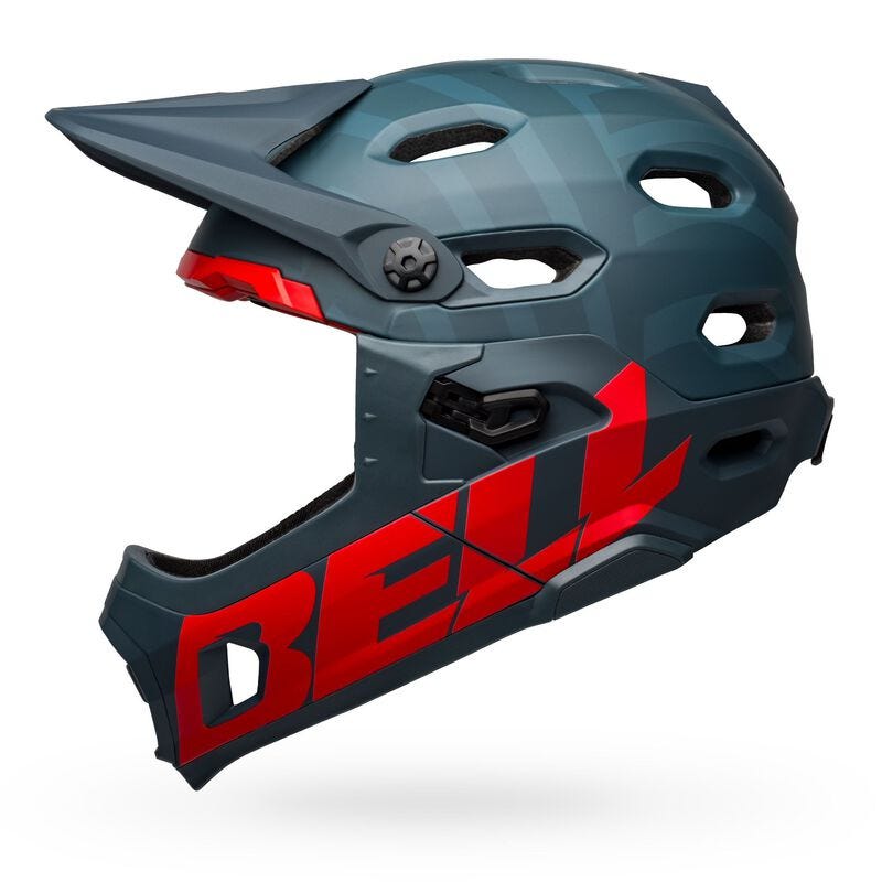 Bell Super DH Mips Fullface Helmet Matte Blue/Crimson
